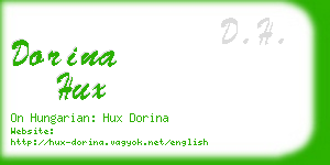 dorina hux business card